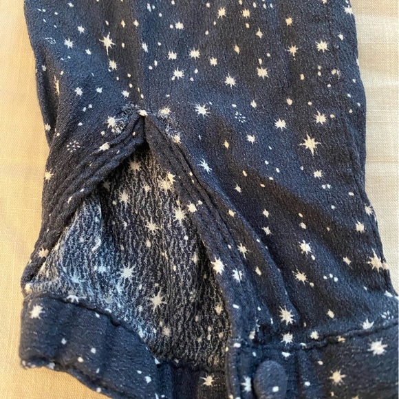 Rails Jasmine Navy Nova Star Print Mini Dress Long Sleeve (24) - Picture 7 of 8